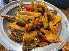 -东来菜馆•手抓海鲜家常菜•海鲜锅贴(鸽子窝店)