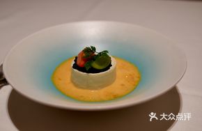 Italian Custard with Black Caviar