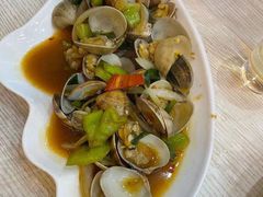 姜葱炒花甲-覃记海鲜美食餐厅