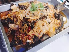 招牌干香烤鱼（清江鱼/斤）-锦尚阁烤鱼•天津菜(宣武门胡同店)