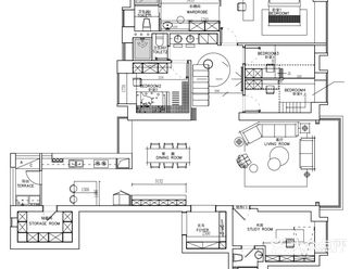 房子的设计规划的空间很大