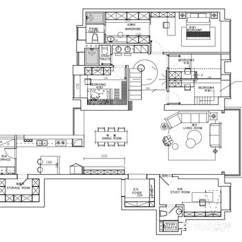 房子的设计规划的空间很大
