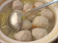 钦工蒲菜肉圆-文楼·淮扬菜·淮安早茶(河下古镇翔宇店)
