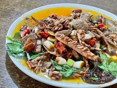 肝腰合炒-豆腐脑花