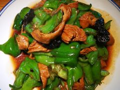 青椒炒肥肠-吕氏疙瘩汤·私家菜馆(慈云寺店)