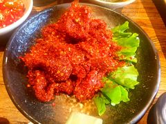 麻辣牛肉-老牌坊云南鱼豆花火锅(爱建店)