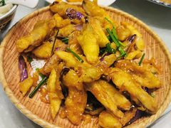 黄金炸茄子-松针蔡记蒸饺(花园路店)