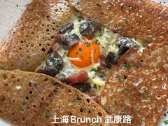 鸡蛋蘑菇熏肉荞麦可丽饼-RAC BAR(安福路店)