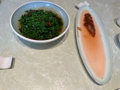 金花菜蚌肉-金典银峰老鹅馆·昆山菜(亭林公园店)