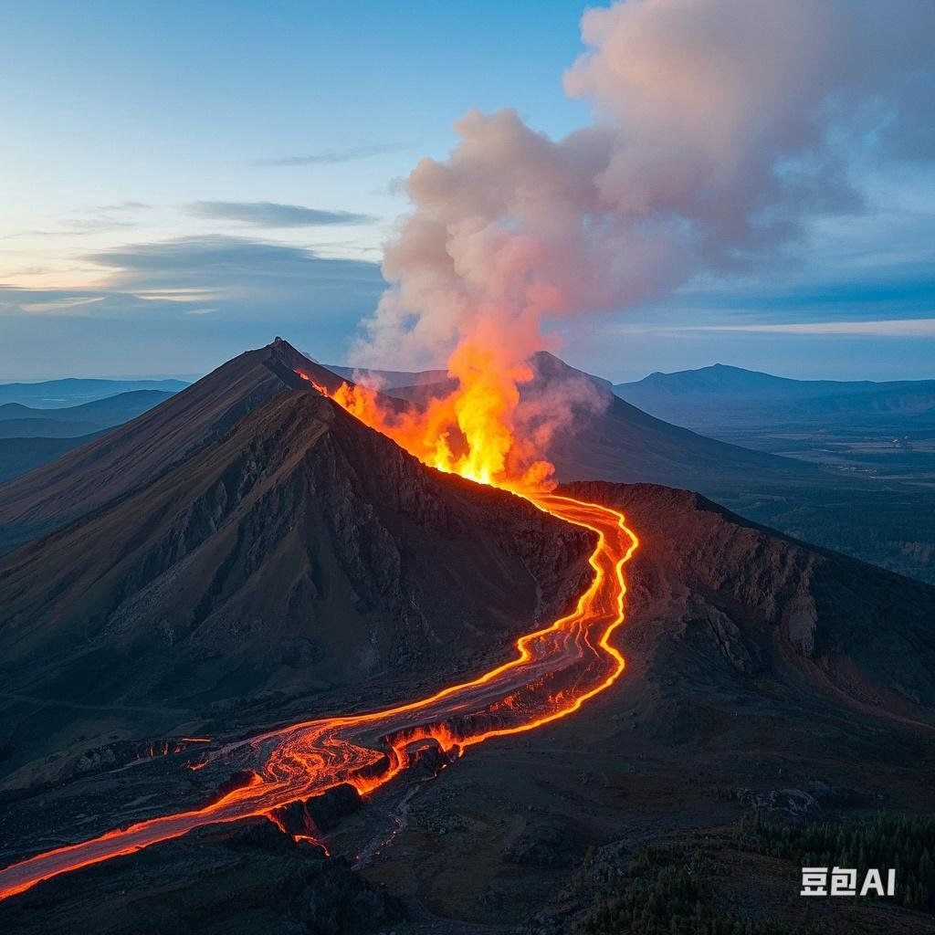 火山是地下深处的高温岩浆及其有关的气体