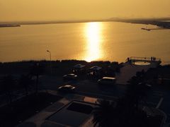 夕阳-上海南汇嘴大堤酒店