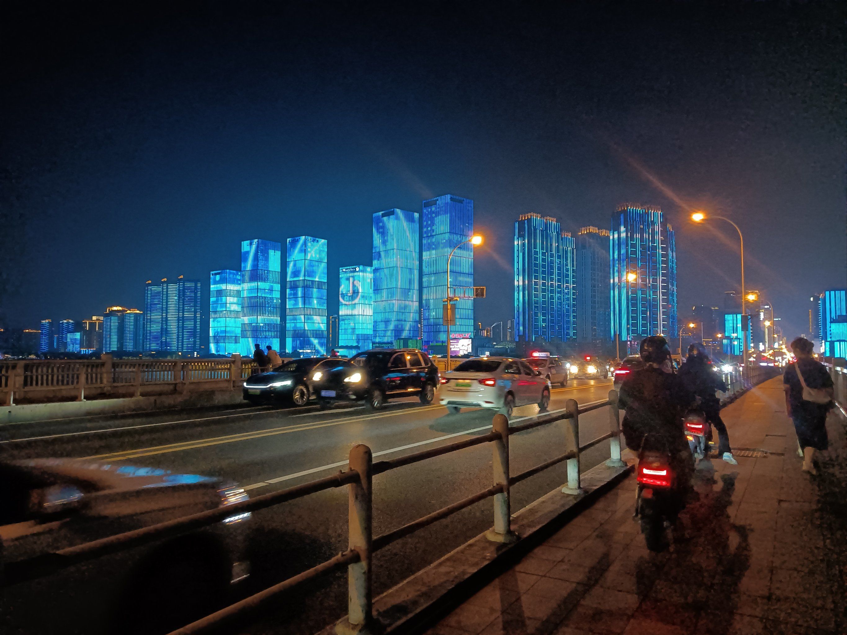 长沙湘江边夜景真美啊,网红打卡地,必须来哦