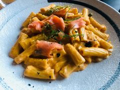 奶油烟熏三文鱼斜管面-SMOKI & CO(五大道店)