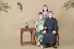 -时光纪亲子全家福照相馆(静安店母女写真父母纪念照)