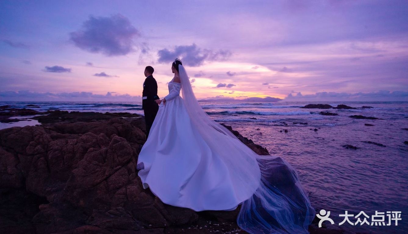 三亚婚纱照我爱了这温柔沉醉的电影婚纱照