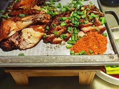 烤肉烤鸡双拼-绿茶餐厅(成都大悦城店)