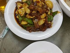 蛋白烧牛筋-西大酒店