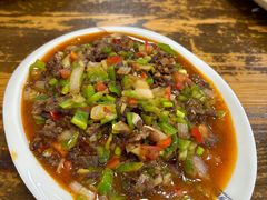 -歹歹的加个面过油肉拌面