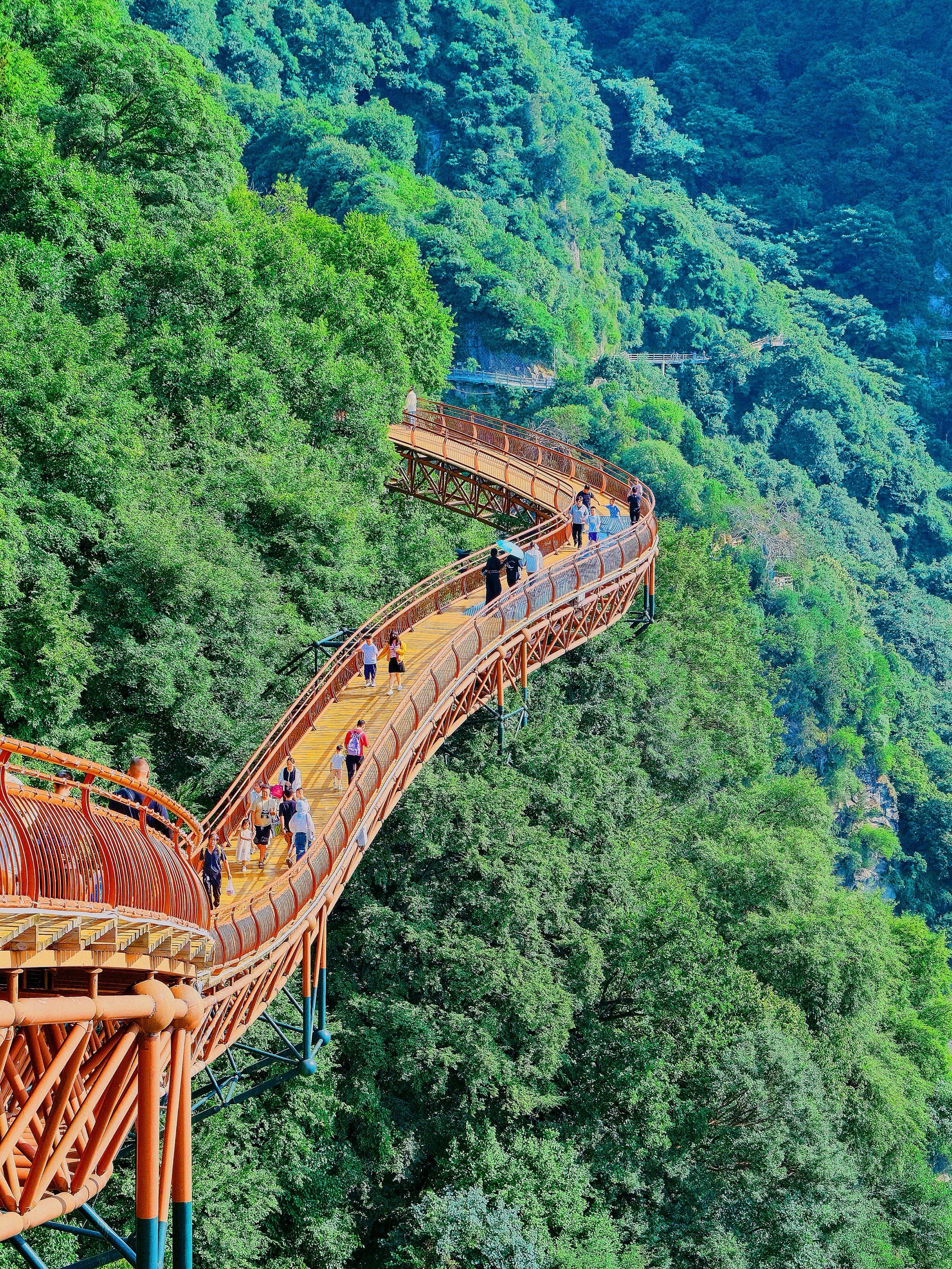 少华山国家森林公园很适合懒得爬山又想避暑看风景的朋友们