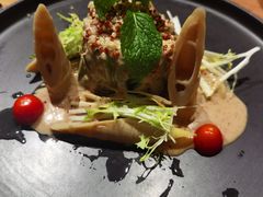 胡麻酱菠菜-汝是素•文创素食馆(金月湾店)