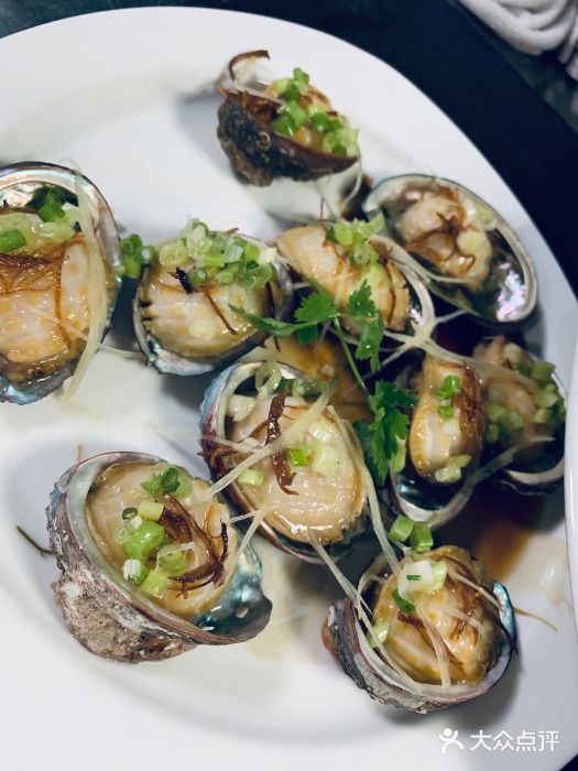 大梅沙京基海湾大酒店天涛轩海鲜食府果皮蒸鲍鱼仔图片