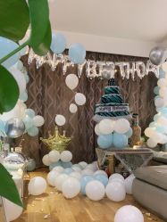 -小鲤鱼生日气球派对会场策划布置
