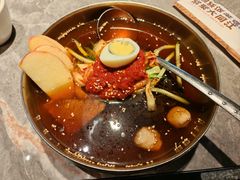 现压冷面（夏天西瓜，冬天苹果）-大同江朝鲜菜•长春地标美食(欧亚卖场店)
