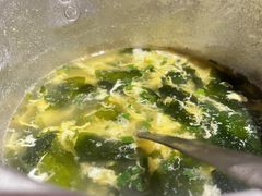 鸡汤裙带蛋花汤-荆九爷爆炒桥头三嫩(浙大店)