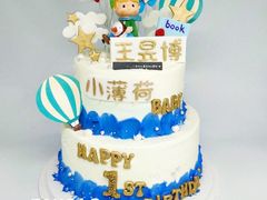 -卡比儿童蛋糕·心意定制·低脂零卡糖动物奶油FancyBALLOON(滨海店)