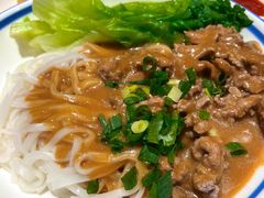 嫩牛肉沙茶酱捞面-潮巷·老潮汕美食集市(欢乐港湾店)