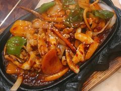 铁板鱿鱼-玛嘻哒韩国料理炭火烤肉(莫邪路新天地店)