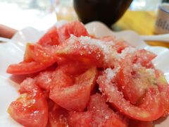 糖拌西红柿-五悦北平四季涮肉·烧烤(老商埠店)