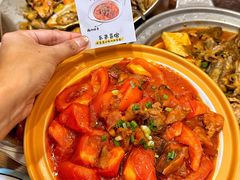 -东来菜馆•手抓海鲜家常菜•海鲜锅贴(鸽子窝店)