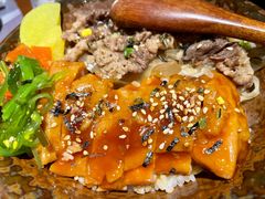 肥牛鸡腿双拼饭-林妈妈村·日式料理(宝山龙湖天街店)