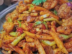 炭火干锅牛蛙加鸡翅-炭舍干锅(华发商都店)