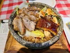 鸡扒拼鳗鱼石锅饭-开心果牛扒城(雍华庭店)