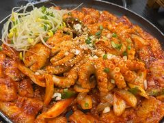八爪鱼炒猪颈肉-黑山岛餐厅