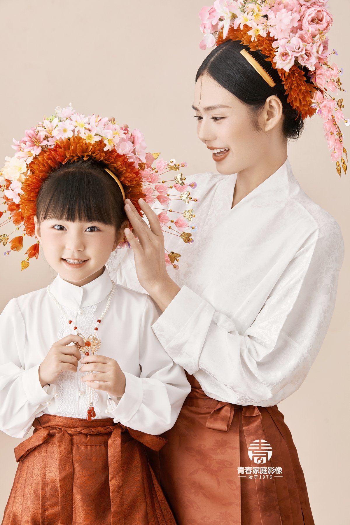 在宿迁也能拍赵丽颖同款簪花亲子写真99