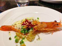 东南亚虎虾佐蜂蜜芥末酱-名将法式铁板烧(云峰别墅店)