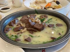 韭菜鸭血鹅肠-怡园饭店-餐厅(四望亭店)