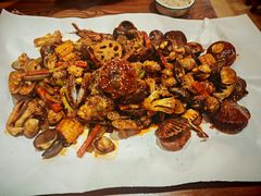 -东来菜馆•手抓海鲜家常菜•海鲜锅贴(鸽子窝店)