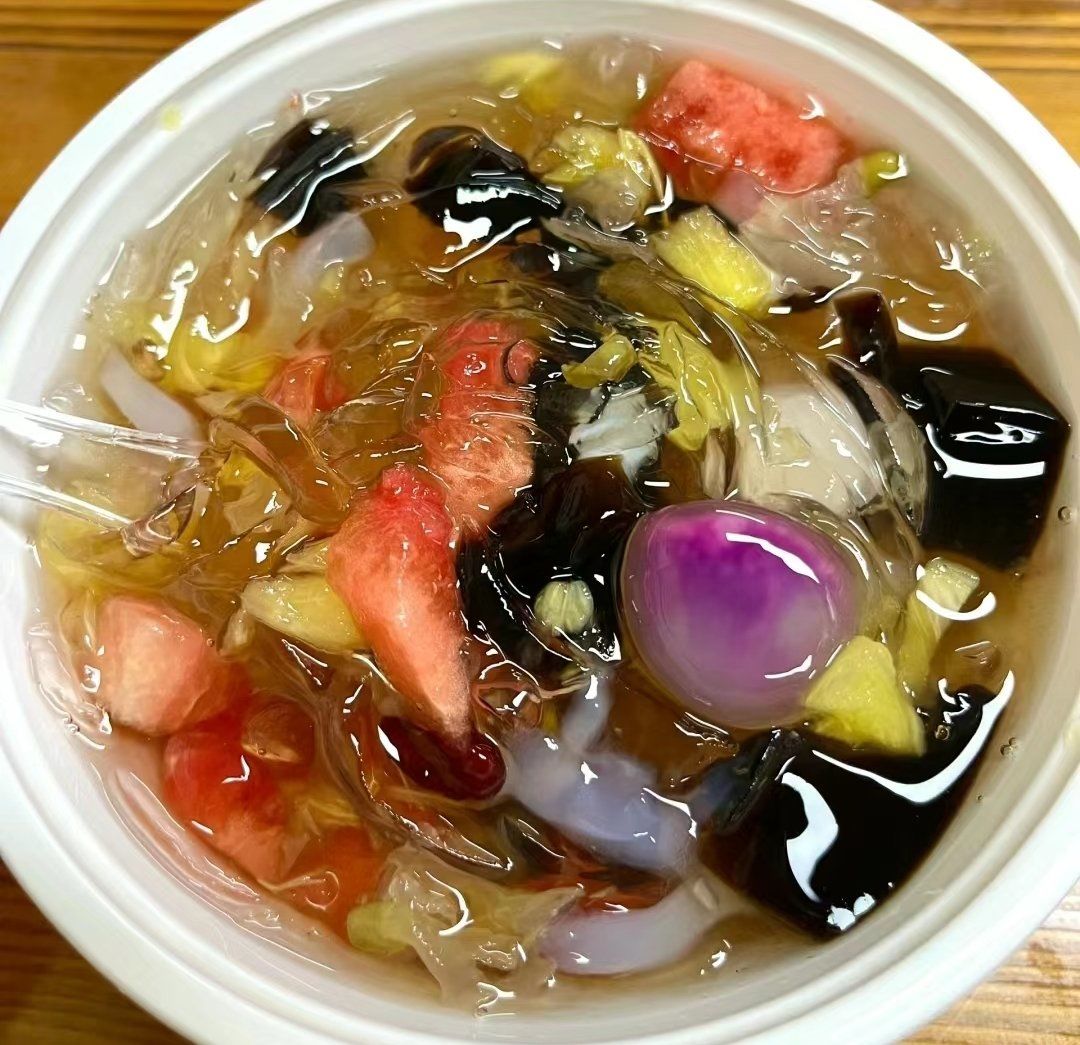 在家做清凉甜品【漳州四果汤】超简单教程[色]