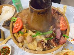 羌族土火锅-茂县小辣椒川菜馆-羌家铜锅土火锅