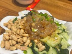 -东来菜馆•手抓海鲜家常菜•海鲜锅贴(鸽子窝店)