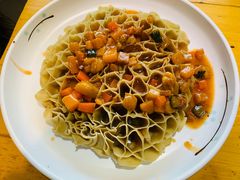 羊肉茄子扒莜面-东顺全羊坊烧烤炒菜莜面(张北店)