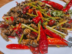 辣炒吸波螺-潮庭·大连海鲜·炭火烧烤·扇贝王(大连店)
