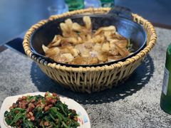 果仁菠菜-华盛园卷子王农家菜水库鱼