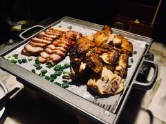 绿茶葱香烤鸡烤肉合拼-绿茶餐厅(乐峰广场店)