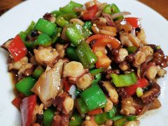 鱿鱼炒尖椒-阿军排档·烧烤