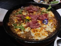 伊比利亚火腿鸡肉奶油芝士饭-C&R西班牙餐厅